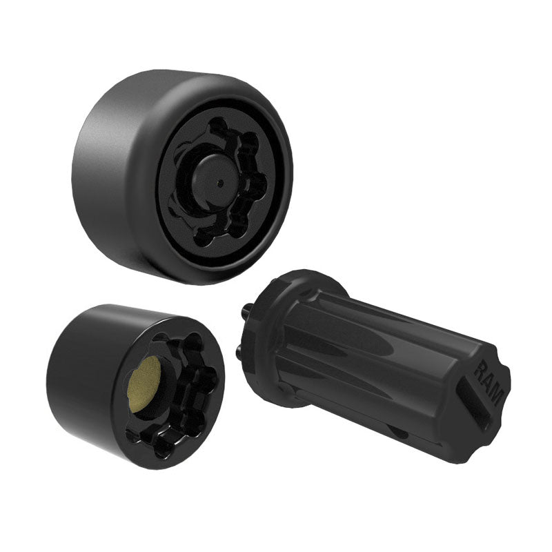 RAP-S-NUT5-GU:RAP-S-NUT5-GU_1:RAM® Pin-Lock™ Security Nut for D & E Size Arms & Gimbal Brackets
