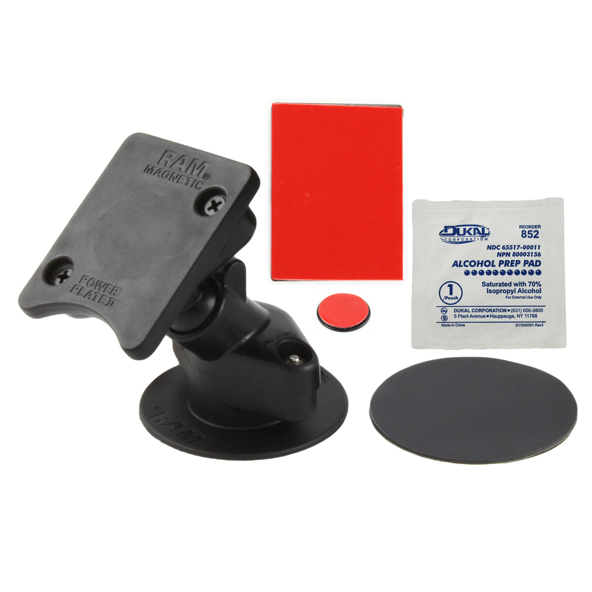 RAP-SB-178-300U:RAP-SB-178-300U_1:RAM® Power Plate™ II Magnetic Holder with Flex Adhesive Base