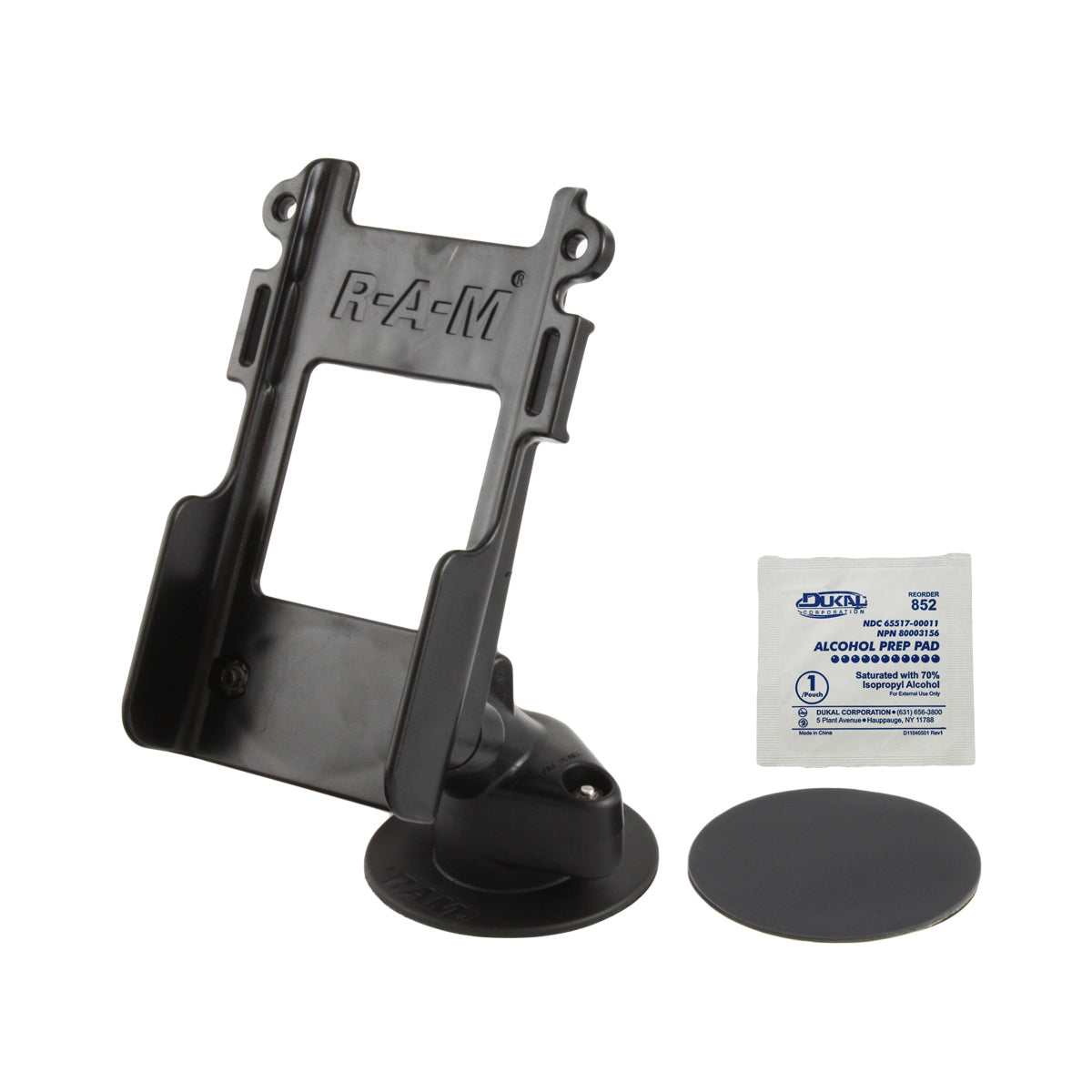 RAP-SB-178-BC1U:RAP-SB-178-BC1U_1:RAM® Flex Adhesive Dashboard Mount with Belt Clip Adapter