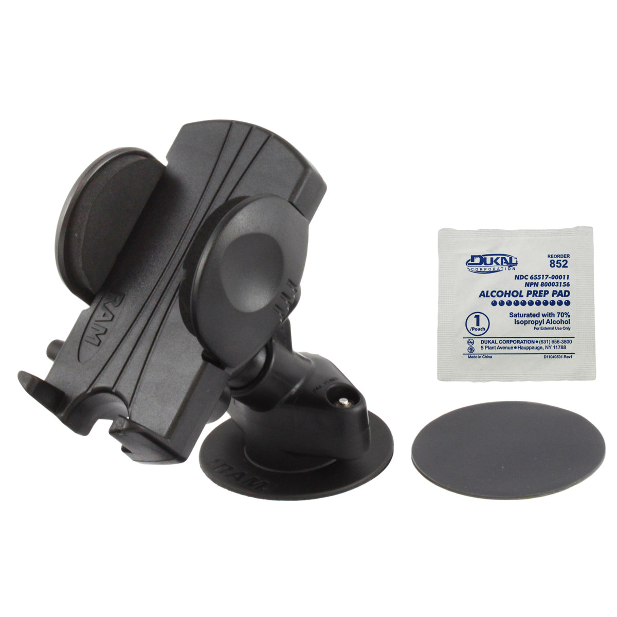 RAP-SB-178-UN1U:RAP-SB-178-UN1U_1:RAM® Flex Adhesive Dashboard Mount with Spring Loaded Phone Holder