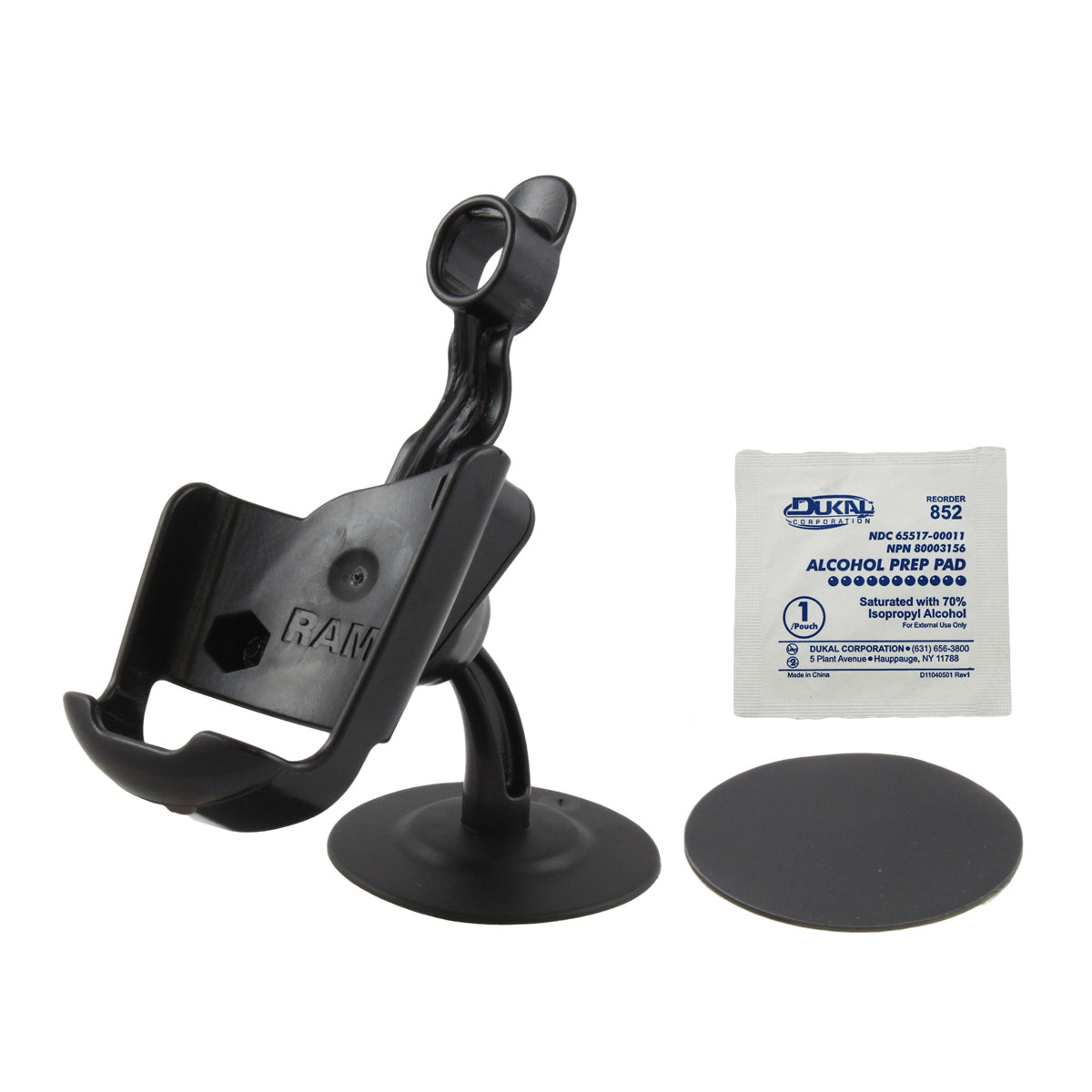 RAP-SB-180-GA12:RAP-SB-180-GA12_1:RAM® Lil Buddy™ Adhesive Dash Mount for Garmin Astro 220, GPS 60 + More