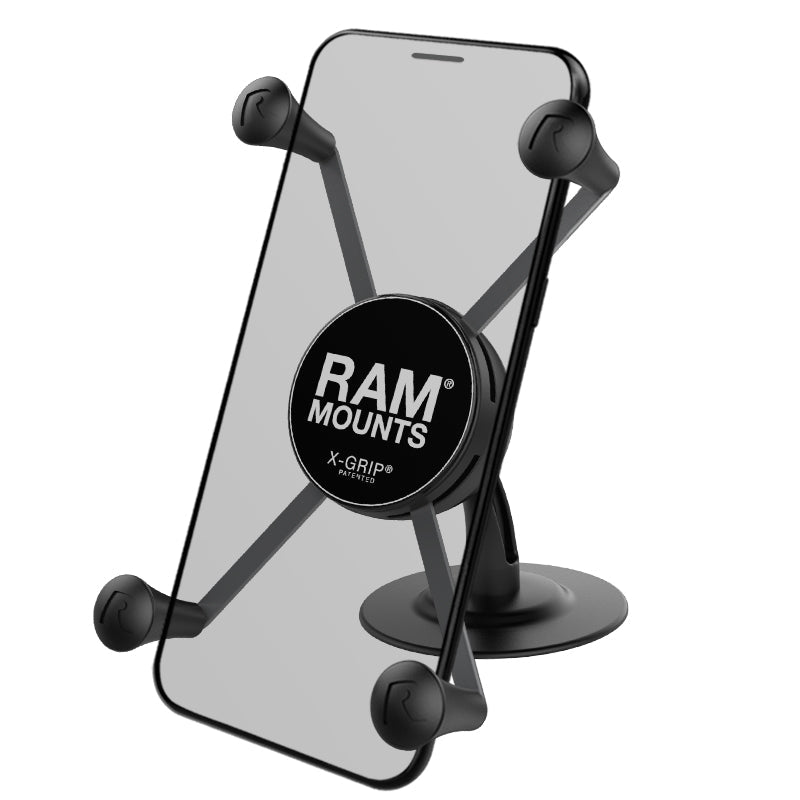 RAP-SB-180-UN10:RAP-SB-180-UN10_1:RAM® X-Grip® Large Phone Holder with Lil Buddy™ Adhesive Dash Mount
