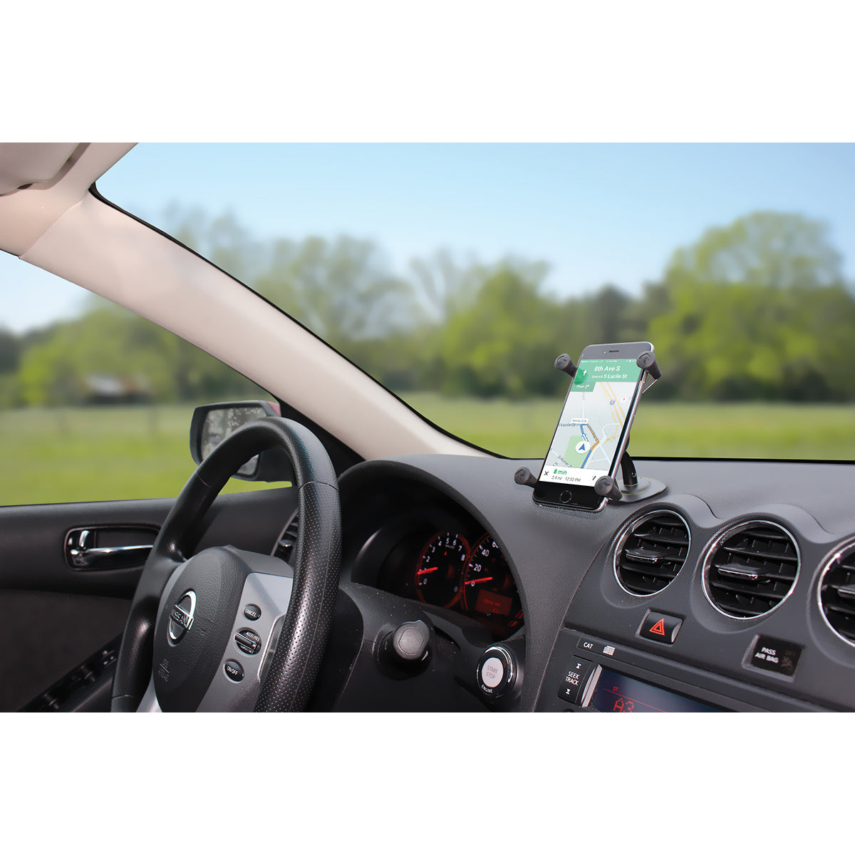 RAP-SB-180-UN10:RAP-SB-180-UN10_1:RAM® X-Grip® Large Phone Holder with Lil Buddy™ Adhesive Dash Mount