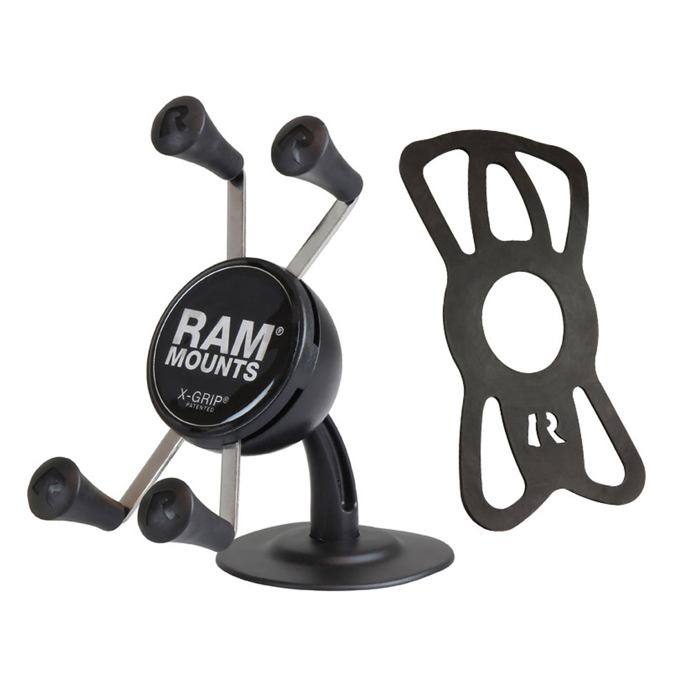 RAP-SB-180-UN7U:RAP-SB-180-UN7U_1:RAM® X-Grip® Phone Holder with Lil Buddy™ Adhesive Dash Mount