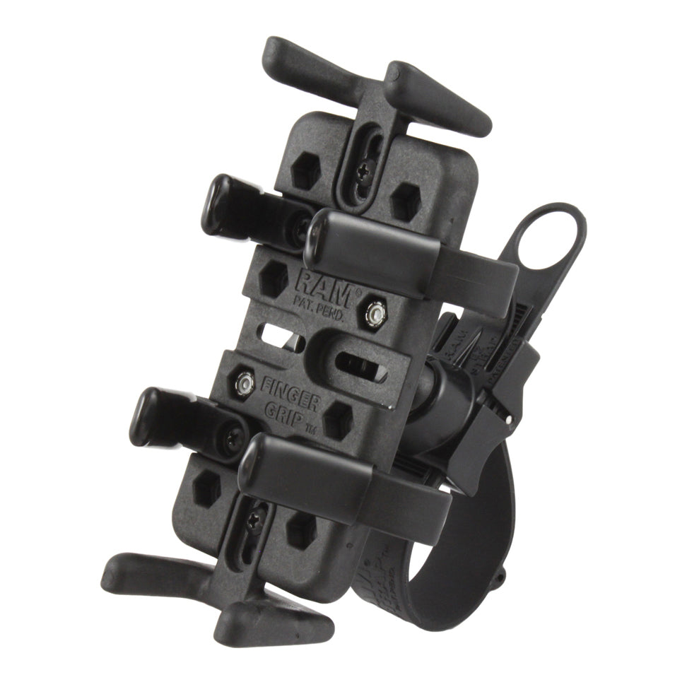 RAP-SB-187-UN4:RAP-SB-187-UN4_1:RAM® Finger-Grip™ Universal Holder with RAM® EZ-Strap™ Rail Mount