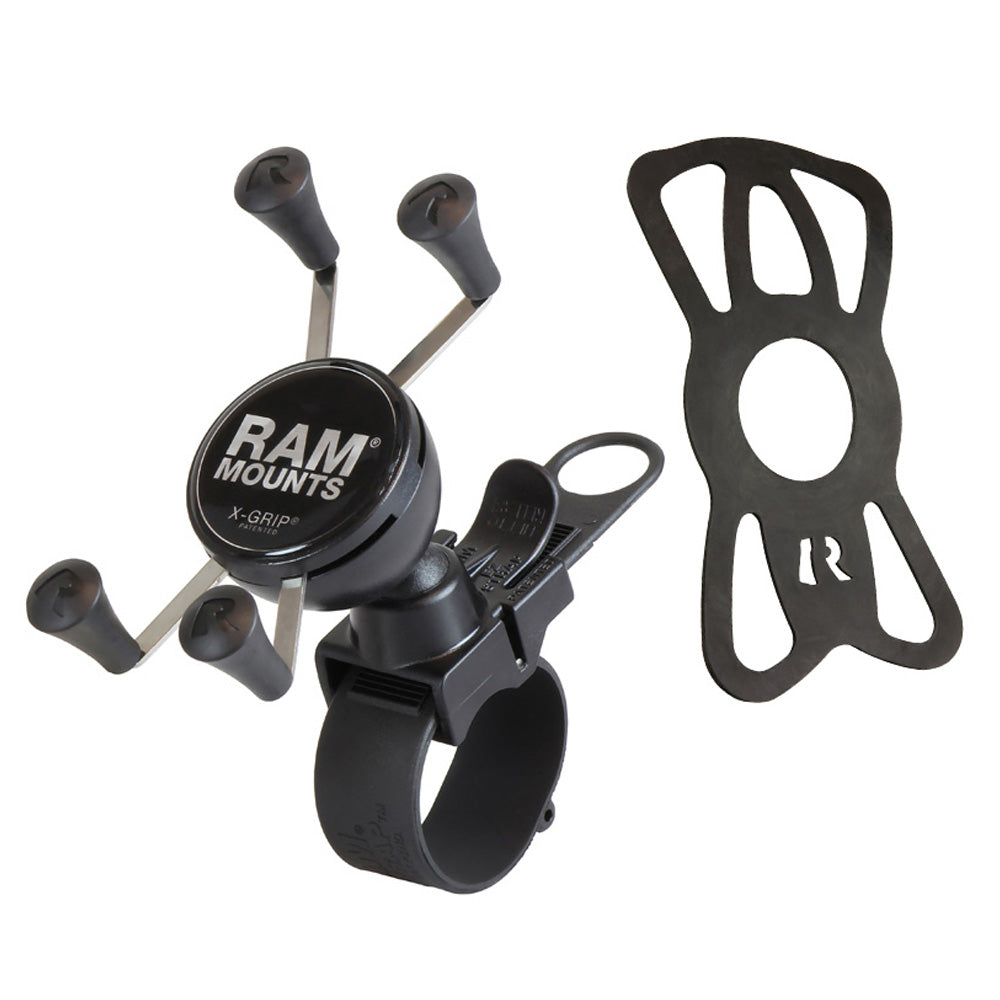 RAP-SB-187-UN7U:RAP-SB-187-UN7U_1:RAM® X-Grip® Phone Mount with RAM® EZ-Strap™ Rail Mount