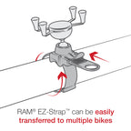 RAP-SB-187-UN7U:RAP-SB-187-UN7U_1:RAM® X-Grip® Phone Mount with RAM® EZ-Strap™ Rail Mount