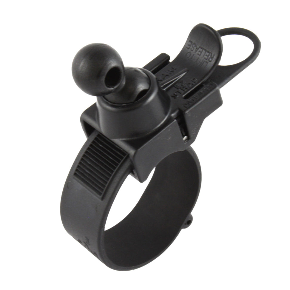 RAP-SB-187RU:RAP-SB-187RU_1:RAM® EZ-Strap™ Rail Mount with Double Ball Adapter