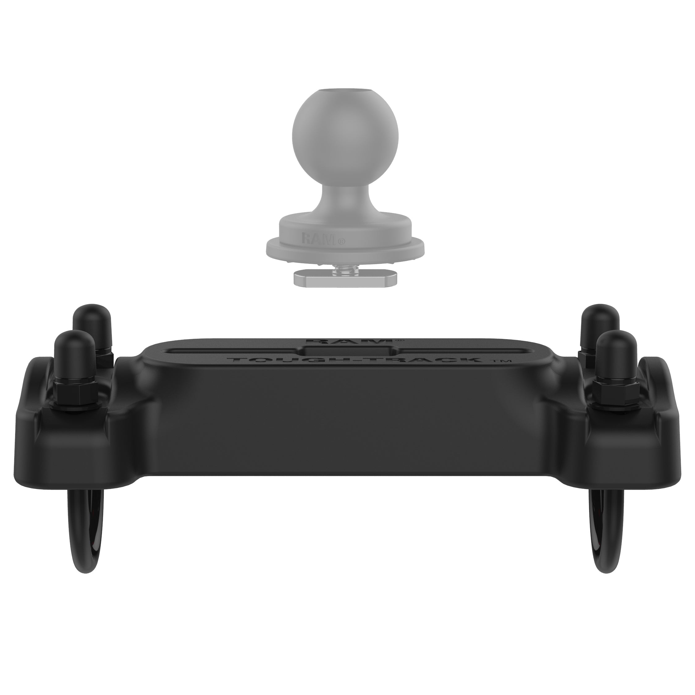 RAP-TRACK-B7-15U:RAP-TRACK-B7-15U_1:RAM® Tough-Track™ - 4" Track for 1 1/4" - 1 1/2" Rails