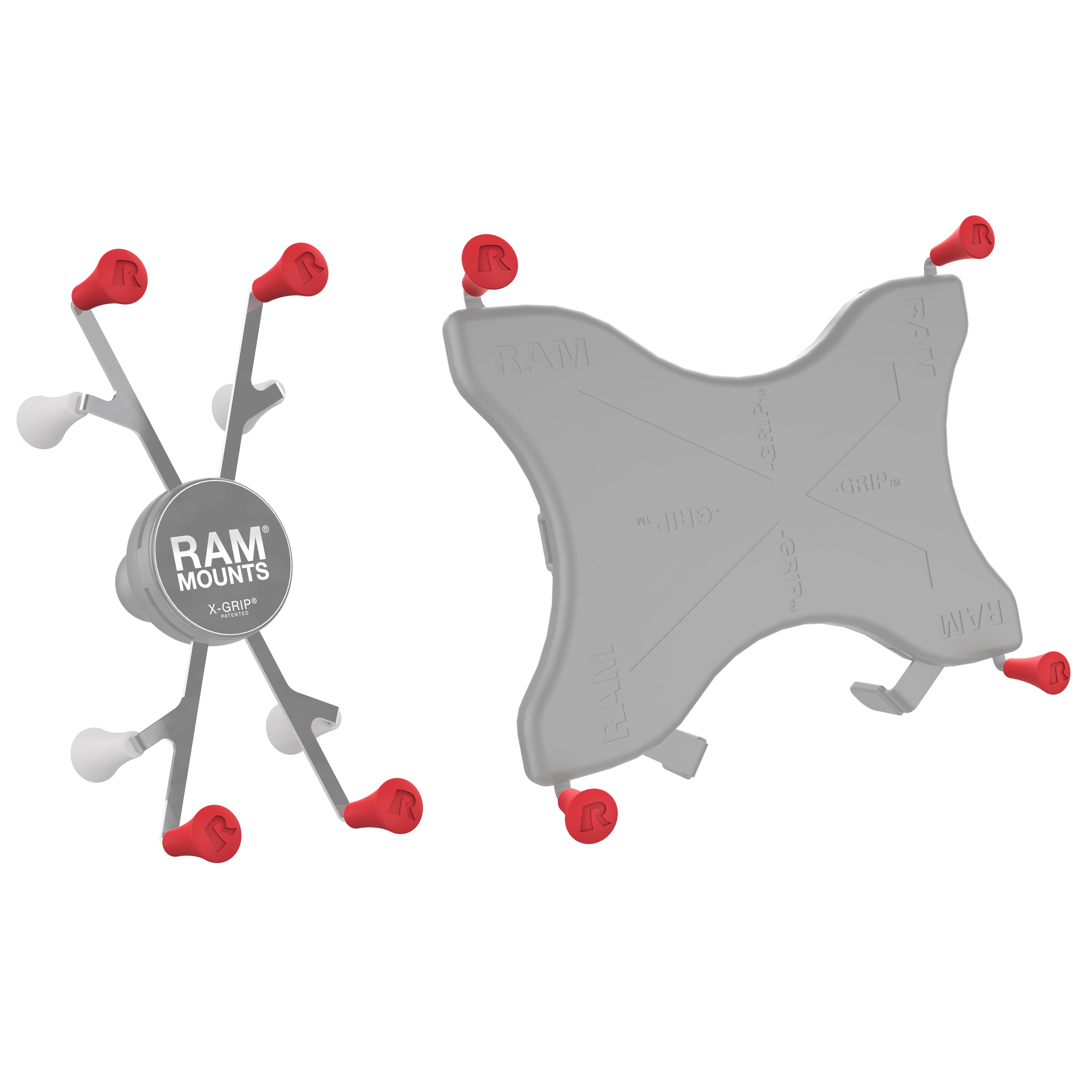 RAP-UN-CAP-4-REDU:RAP-UN-CAP-4-REDU_1:RAM® X-Grip® Red Rubber Cap 4-Pack