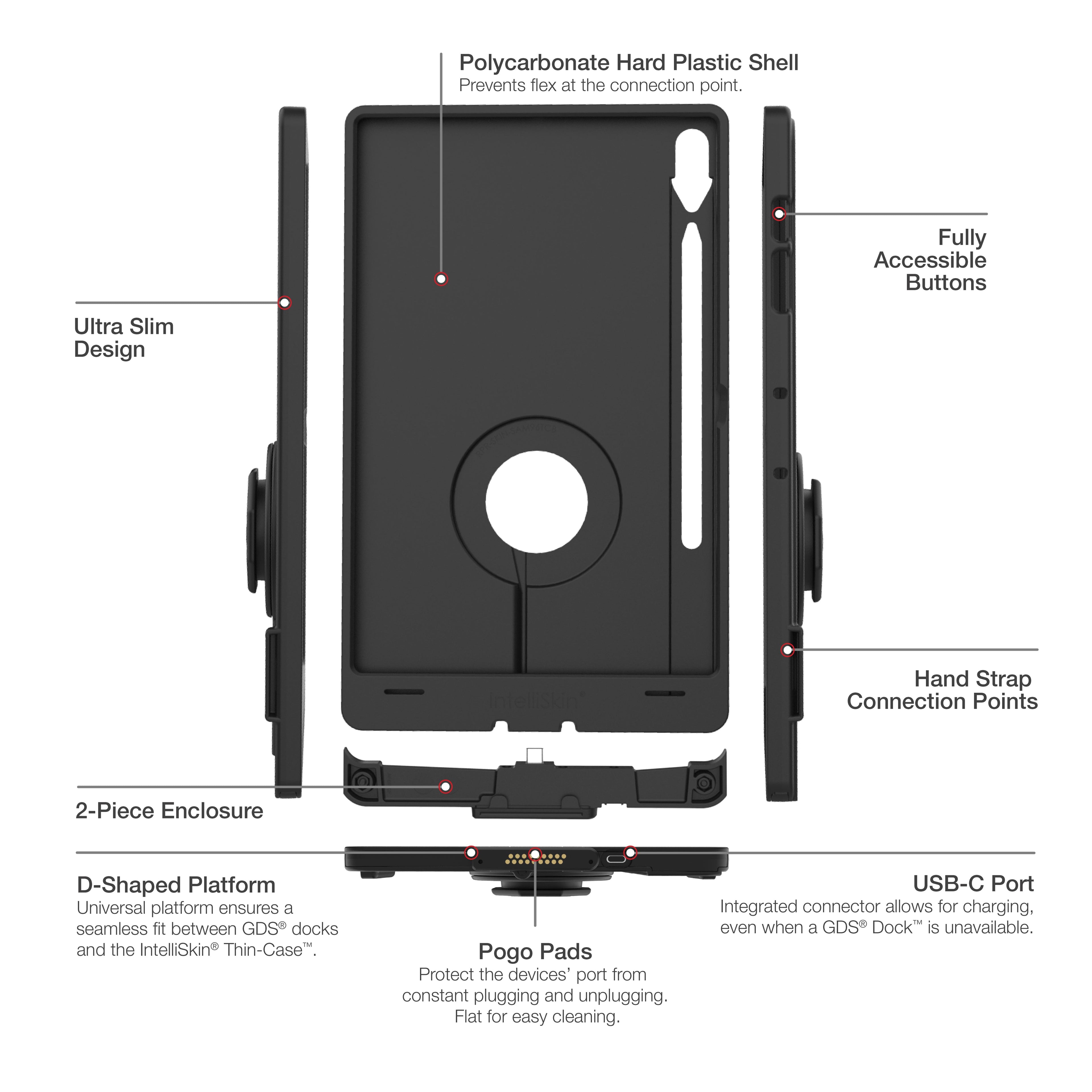 RAM-GDS-SKIN-SAM96-TCD:RAM-GDS-SKIN-SAM96-TCD_1:IntelliSkin® Thin-Case™ for Samsung Tab S10+, S9+ & S9 FE+